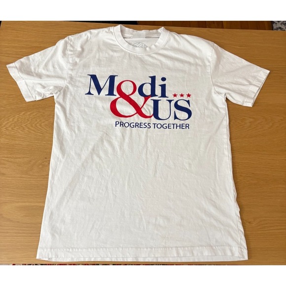 gaiabay Other - Modi and Us: Progress together Unisex White T-shirt